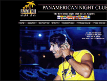 Tablet Screenshot of panamericannightclub.com